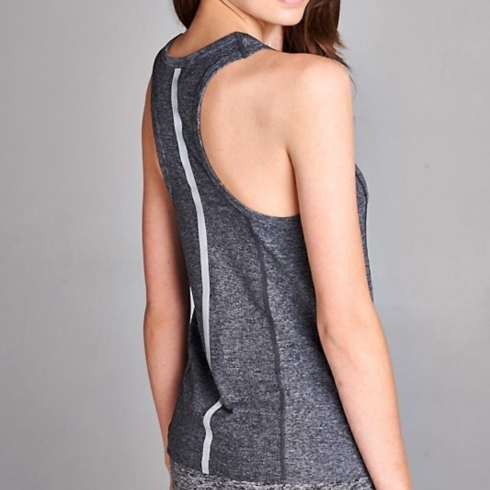 New Reflective line fitness sports too size small